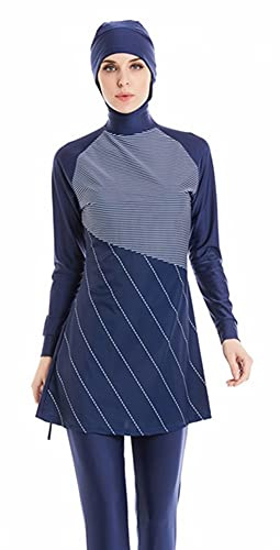 BaJooruly Bukini Bademode Muslim Modest Badeanzug Hijab Badeanzug mit voller Deckung Badeanzug Beachwear (J1, 4XL, 4X_l)