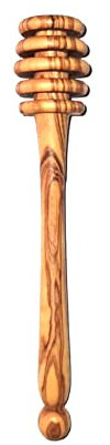Küchenmaster Honiglöffel aus Olivenholz | 15 cm lang | Honigheber Honigspirale Dosierer von Honig & Sirup tropf- und kleckerfrei aus echtem Olivenbaum Holz | Praktische Helfer für Honig Liebhaber!