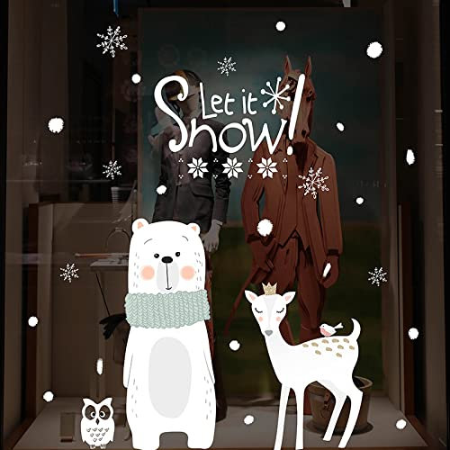Wandtatoo,Wand Deko,Wandtattoo Badezimmer,Wandtattoo Wohnzimmer,Wandtattoos & -Bilder,Weihnachten Fensterladen Fensterglas Wandaufkleber Hintergrundaufkleber