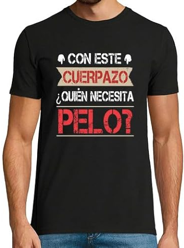 latostadora Camiseta Manga Corta Regalos para Calvos para Hombre - Camisetas Humor Sarcasmo - Chistes Frases Graciosas Originales - Camiseta Divertida - Ref. 7071365-P