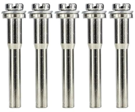 Ddyspan 3,175/6mm Schaft Polieren Rad Dorne Set 5 Stücke Trennscheibe Verlängerung Stange Verbindungsstange Für Dreh Werkzeug,6 Mm Flach