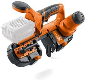 FEIN Akku-Bandsäge ABAS 18-63 AS, für Trennen unterschiedlicher Materialien. Kompatibel mit allen 18V AMPShare oder Bosch Professional 18V Akkus. Akku und Ladegerät nicht enthalten.