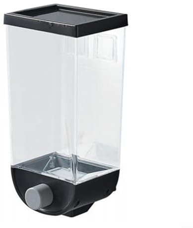 SPORTARC Dispensador de alimentos secos montado en la pared, dispensador de recipientes de almacenamiento de cereales, tarros transparentes de polipropileno para organizador de cereales a granel (1,5