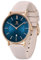 aswan watch Flache Damen Analog Quarz Armbanduhr mit Silikonarmband, Datum, 2 Zeiger, 39 mm Gehäusegröße