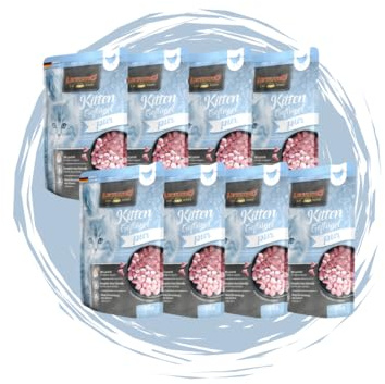 Leonardo Frischebeutel 8x85 g - Katzenfutter - Nassfutter - Multi Bundle - Sparpaket - Pouch - Verschiedene Sorten (8X Kitten Geflügel pur)