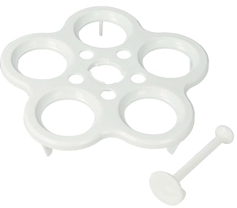 vhbw Eierkocher kompatibel mit Silvercrest Monsieur Cuisine Smart SKMC 1200 C3 Küchenmaschine - Für 5 Eier, 12,2 cm, Weiß