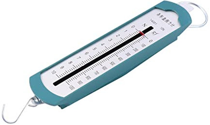 JEWEDECO Schulfederdynamometer Mit Aufhängering Und Haken Praktisches Kraftmessgerät Aus Edelstahl Für Unterricht Leicht Lesbare Kalibrierung