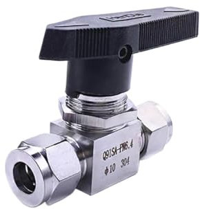 Generisch Hydraulikrohr-Kugelhahn aus Edelstahl SS 304, Innengewinde, geeignet for Rohre und Leitungsrohre mit einem Außendurchmesser von 3 mm, 4 mm, 6 mm, 8 mm, 10 mm und 12 mm(3/8)
