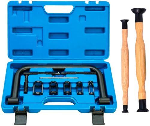 JOMAFA Kit Compresor De Muelles De Válvulas para Motos Y Coches Universal y Herramienta Esmeriladora De Valvulas 2 Unidades