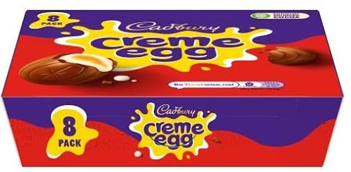 Huevos de chocolate de huevo en crema, paquete de 8 unidades de 320 g (paquete de 1) Indulgence in every bite, a moment of pure decadence, especial para Pascua