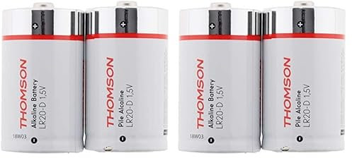 Thomson Pack 2 Pilas alcalinas LR20 D 1,5 V (Paquete de 2)