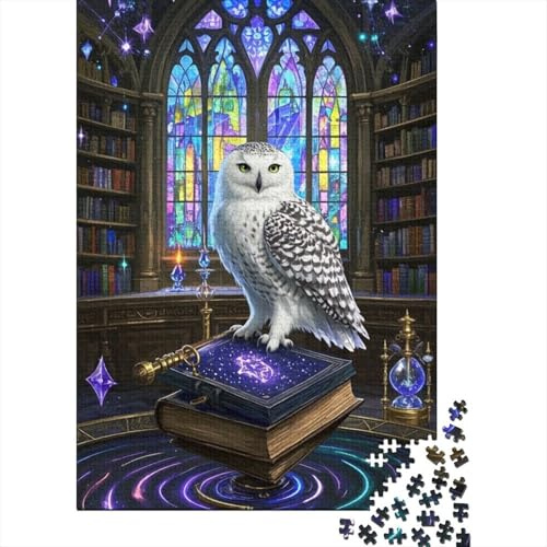 Puzzle 1000 Pièces Maison Magique de la Chouette, pour Enfants Et Adultes Défi Jouets Classique Cadeaux en Bois Décor À La Maison 1000pcs (75x50cm)