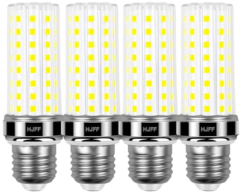HJFF 4pcs LED Light Bulb 200w Equivalent 2500 Lumen 6000K Cool Daylight White 20W E26/E27 Base Non-dimmable Ceiling Fan Led Light Bulb for Home Garage Warehouse Indoor Outdoor Led Corn Bulb