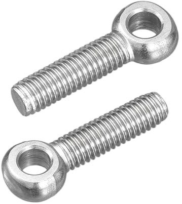 QUARKZMAN 4Pcs Anillos de Elevación M5 x 20mm, Pernos de Ojo Tornillos de Argollas de Acero Inoxidable 304 para Colgar y Fijar Válvulas Compuerta Tuberías