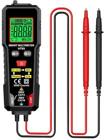 Auto-Ranging Digital Multimeter Ohm Square Wave HFE Triode Buzzer Multi Tester AC/DC Voltage Tester