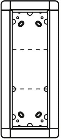 Ritto 1881370 Portier Rahmen UP 3fach weiss