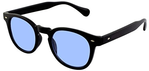 KISS DEPP Occhiali da Sole Uomo Donna – Capitano Stile Moscot Johnny Depp Vintage Anni 70 – Montatura Rettangolare Iconica con Rivetti Metallici – Lenti Multicolore Protezione UV400 e Look Elegante