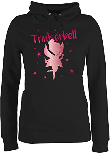 Shirtracer - Pullover Damen Hoodie Frauen - JGA Junggesellenabschied - Trinkerbell Rot