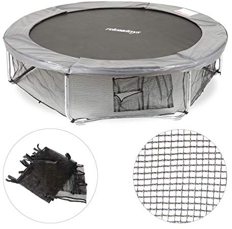 Relaxdays Red Inferior Cama Elástica para Suelo, Polietileno, Negro, Ø 183cm