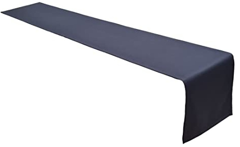 Lemos Home Hochwertiger Tischläufer Tischwäsche aus 100% Baumwolle Kollektion Konzept, Farbe & Größe wählbar (Tischläufer - 40x200cm, Anthrazit)