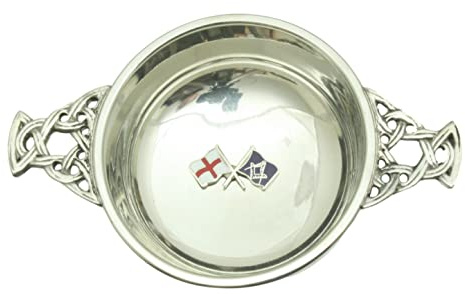 Masonic England Pewter Knot Band Quaich Bowl Scottish Quaich 233