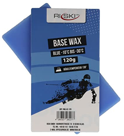 RiSki Skiwachs Base Wax Alpin blau 120g