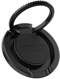 ROKFORM MagSafe Compatible Sport Ring Grip & Stand (Black) | Aluminum, Phone Ring Holder, Adjustable Viewing Stand, For MagSafe Phones & Cases