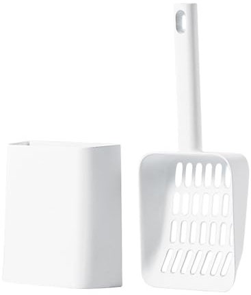 MZFANG Streuschaufel Katzenstreu Schaufel Katzenklo Schaufel Katzen Toilette Haustier streuschaufel Reinigungswerkzeug Katzen Kotschaufel (Weiß)