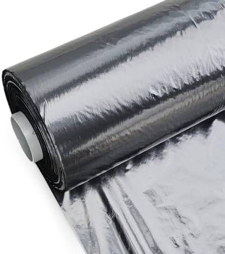 DI GIULIO SRL Telo Nero Pacciamatura Larg. 120 cm x Varie Misure Senza Fori Copertura Terreno Antierbacce Contro Le Infestanti | Bio Orto (1000 Metri)