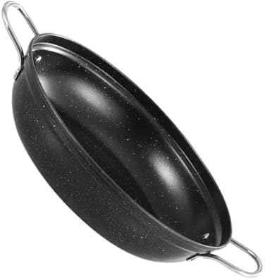 Mikinona Large Capacity Noodle Cooking Pot Metal Wok Iron Pot for Kitchen Home Use for Korean Ramen Soups and Stews