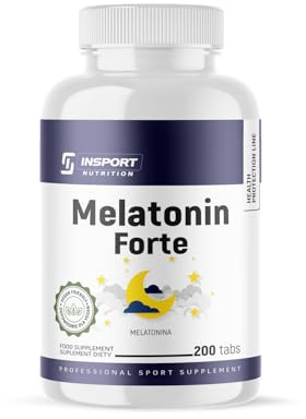 INSPORT Nutrition - Mélatonine Forte - 5mg par comprimé - 1000 Portions (200 Végétalien comprimés) - Somnifère Fortement Dosée - Composition pure