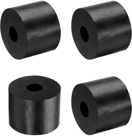 QUARKZMAN 4Pcs Entretoises en Caoutchouc de 40mm de Diamètre Extérieur, 12mm de Diamètre Intérieur, 30mm de Hauteur, Rondes, Anti-Vibrations, Rondelles en Caoutchouc Épaisses