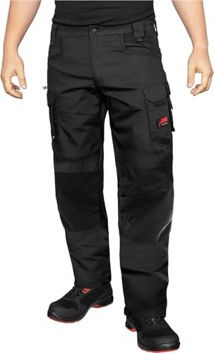 ACE Constructor Herren-Arbeitshose lang - Männer-Arbeitshosen mit Stretch-Bund, Cargo- & Kniepolster-Taschen