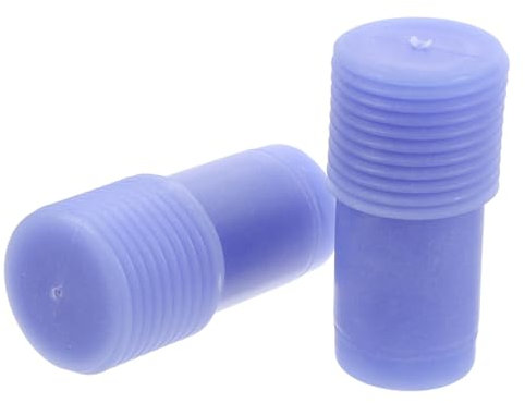 UTHCLO 2pcs Threaded Broom Handle Tips 22mm Threaded End Adapter Replacement for Mop Extension Poles Metal Screw-on Handle Tips for Cleaning Tools
