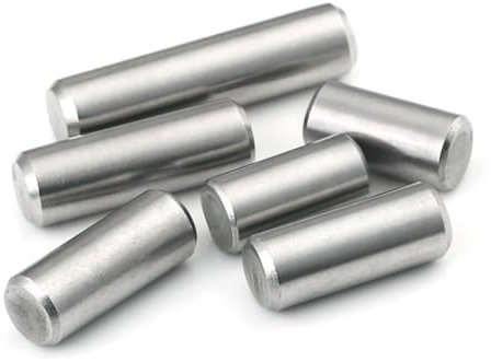 Dowel pins， 5PCS M5 M6 Cylindrical Pin Locating Dowel, Length 6MM -90MM 304 Fixing Pin Shaft(10mm M5)