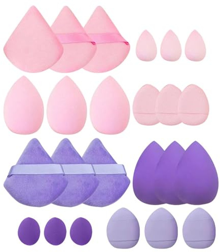 24 Pezzi Di Strumenti Di Bellezza, Casta Di Spugna, Strumento Di Trucco Multifunzionale, Spugna Di Trucco Più Morbida Ed Elastica