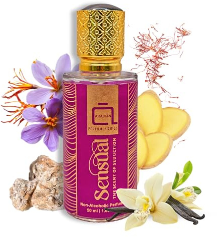 ARABIAN PERFUMES & OILS Sensual Non-Alcoholic Perfumes for Women 1.69 Fl Oz. | Cozy Comforting Intimate Fragrance | Long Lasting Travel Size Perfumes
