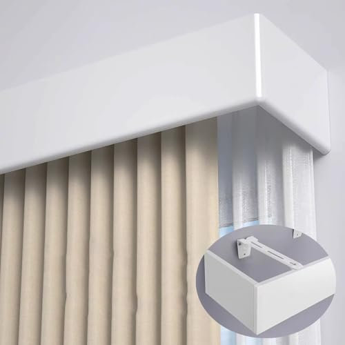 Generisch Verdunkelungsvorhang-Schabracke für Fenster – Wandmontage-Vorhang-Schabracken in individueller Länge – Seitenteil-Vorhänge-Schabracken-Bezug – 230 cm (7,5 Fuß) Länge
