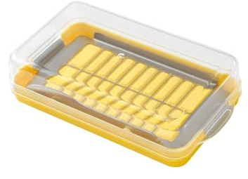 Boîte à Beurre - Récipient à Fromage avec Trancheuse | Beurrier Hermétique Réutilisable, Boîte de Stockage Alimentaire avec Filet de Coupe, Conteneur Cuisine pour Conservation Fromage et Beurre Frais