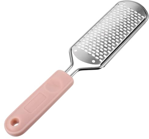 ABOOFAN Raschietto Pedicure in Acciaio Inossidabile per Calli e Pelli Dure Rimuovi Calli Piedi e Talloni File Raspa Piedi Ergonomica e Lavabile Strumento Professionale Leggero e Portatile