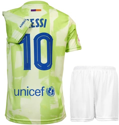 HUSSATEX 2024/2025 Leo. #10 Dritte Kinder Fußball Trikot & Shorts Geschenk Set Jugendgrößen