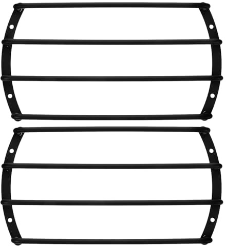 RUNROTOO 2 st bilhögtalargaller - 12 svart subwooferskydd - -stångs högtalarskydd - Subwoofer metallgaller - Järnskydd för bilstereo