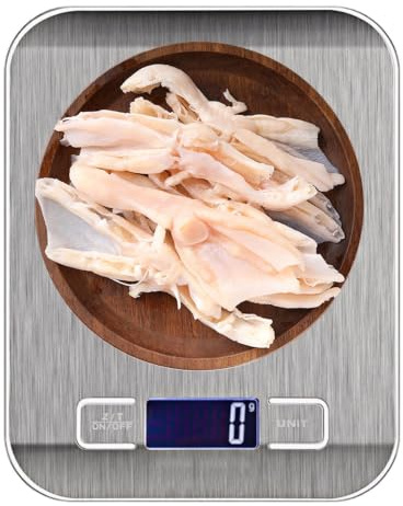 Digital matskala 500 g 0,1 g High Precision Mini Kitchen Weighing | Kompakt skala med halkfri design mått i gram och medel för exakt matlagning. Perfekt för portionskontroll och bakning.
