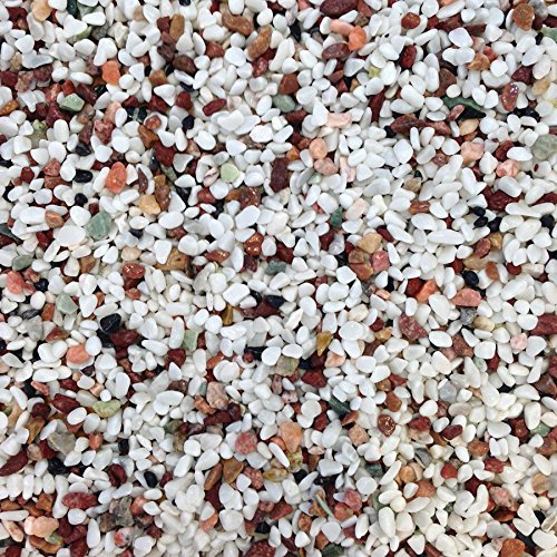 allpondsolutions Aquarium Fish Tank Gravel Stones Substrate Sprinkle Mix Coloured Natural 5kg (6-8mm)
