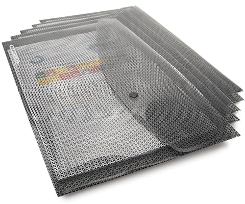 Rapesco 1259 ECO Kuvertmapp, Återvunnen Plast, A4+, Säkerhetskamouflage, 5-Pack