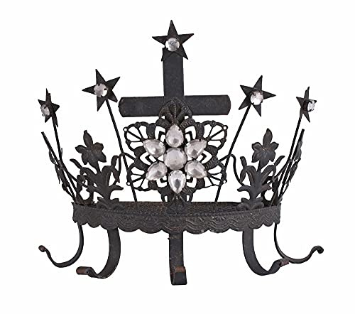Krone Shabby Chic Diadem Haken Madonnenkrone Hakenleiste Garderobe etg101 Palazzo Exclusiv