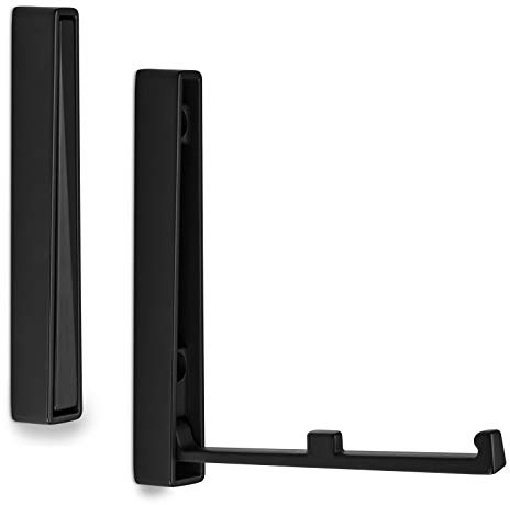 SO-TECH Gancio Appendiabiti Pieghevole Montaggio a Superficie BARI 120 x 16 x 15 mm nero Porta-Cappotti pieghevole