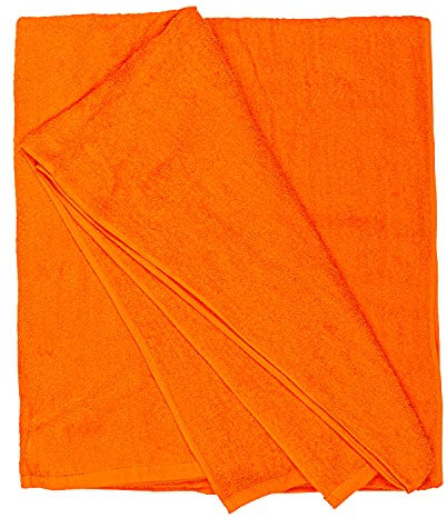 Kapart Strandtuch XXL Orange, 100% Baumwolle,155x220cm, I XXL Saunahandtuch I Badetuch in Übergröße I Duschhandtuch, Badehandtuch & Saunatuch