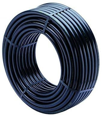 Suinga Tuyau Polyéthylène 50mm pour eau | Tuyau Arrosage Enterre 100m PN4 | Tuyaux d eau Agricole | Tuyau d'irrigation 50 mm | Tube en polyéthylène Ø50 mm, noir