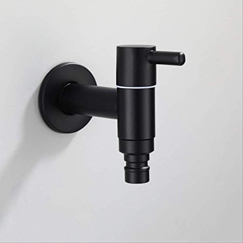 304 Stainless Steel Mate Black Color Finished Washing Machine Outdoor Garden Faucet Tap Water Bibcock C